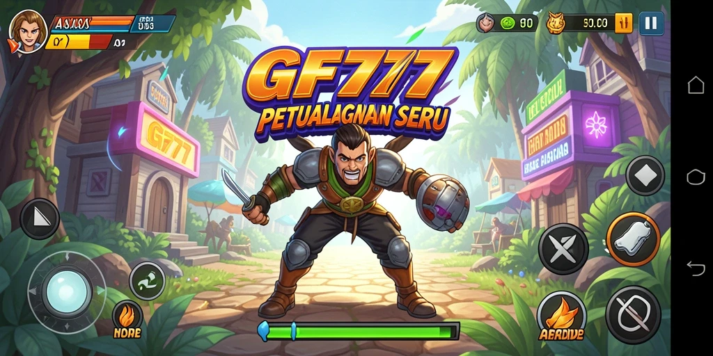 Tampilan gameplay GF777 dengan aksi seru dan tantangan menarik.