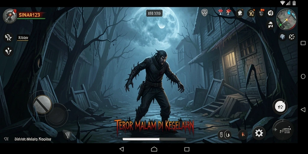 Tampilan screenshot gameplay SINAR123 yang menakutkan dan mendebarkan.
