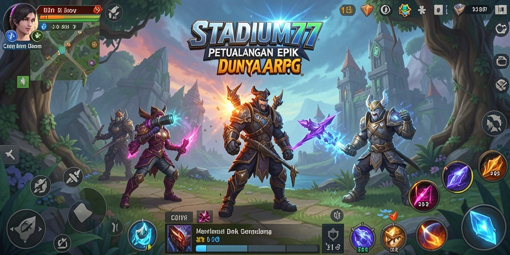 Gameplay ARPG yang seru dan menantang di STADIUM77.