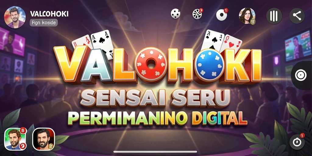 Tampilan gameplay seru dari VALOHOKI dalam permainan Domino.