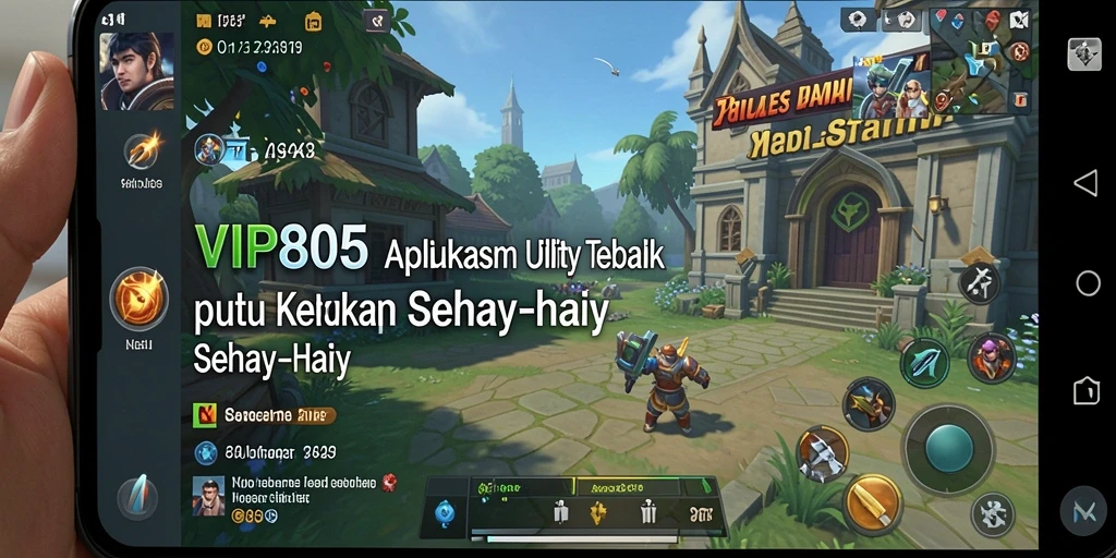 Screenshot VIP805 menampilkan interface aplikasinya yang intuitif dan ramah pengguna.